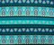 Teal-Black-Multi Poly Boho Print Liverpool Double Knit Fabric By the Yard